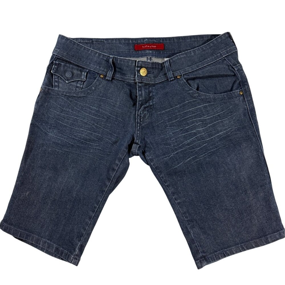 Levi’s Drop Pocket Shorts Women 14 W32 Bermuda Low Rise Y2K Floral Lining Brazil
